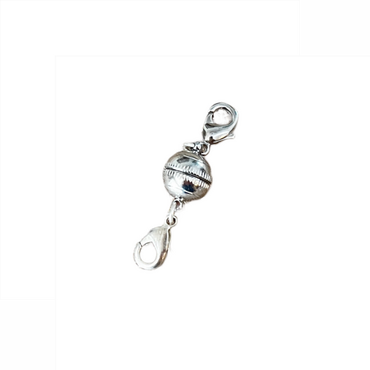Versatile Silver Magnetic Extenders with Lobster Claw Clasps